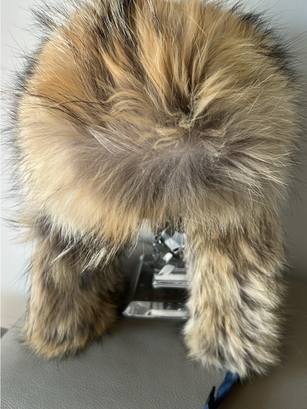Canada Goose Faux Fur Trap-Ear Hat in Natural Brown and Tan